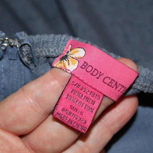 Strapless Linen Belted Sundress by BODY CENTRAL - Picture 11 of 12